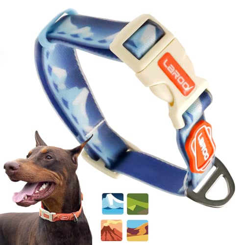 LaRoo Wasserdichtes Hundehalsband, strapazierfähig, PVC, Haustierhalsbänder für Training, cooles Design und Zugfestigkeit, Nackenband für Pool, Party, Strand, Outdoor-Spielen von LaRoo