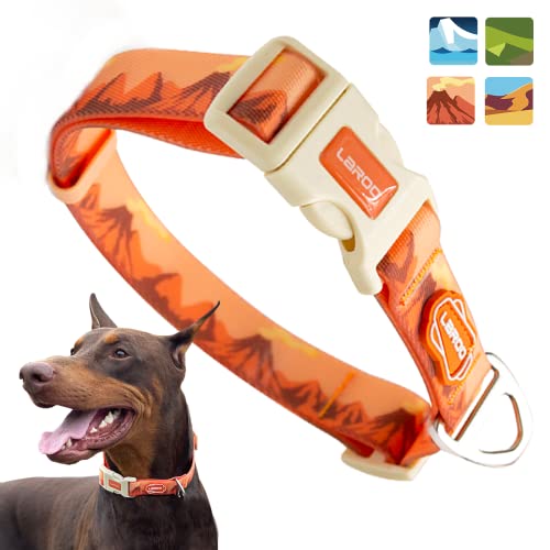 LaRoo Wasserdichtes Hundehalsband, strapazierfähiges PVC-Haustier-Halsbänder für Training, Cooles Design und Zugwiderstand, Nackenband für Pool-Party, Strand, Spielen im Freien von LaRoo