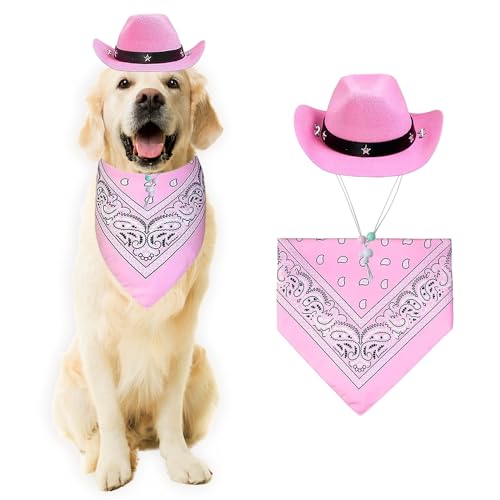 LaVenty Rosa Cowboyhut Bandana Hund Katze Sombrero Welpenhut HundKostüm Cosplay Haustier PartyDekoration LaVenty Rosa Cowboyhut Bandana Hund Katze Sombrero Welpenhut HundKostüm Cosplay Haustier PartyDekoration von LaVenty