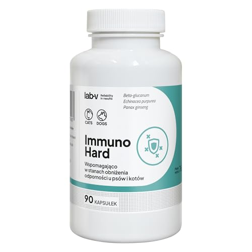 Lab-V Immuno Hard für Hunde und Katzen – Ergänzungsfuttermittel zur Unterstützung des Immunsystems – 90 Kapseln – ohne künstliche Zusatzstoffe – täglich anwendbar Lab-V Immuno Hard für Hunde und Katzen – Ergänzungsfuttermittel zur Unterstützung des Immunsystems – 90 Kapseln – ohne künstliche Zusatzstoffe – täglich anwendbar von Lab-V