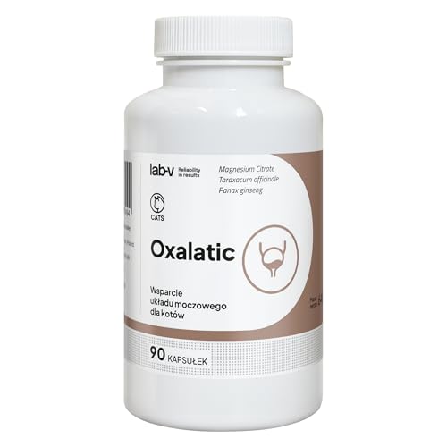 Lab-V Oxalatic für Katzen – Ergänzungsfuttermittel zur Unterstützung bei Calciumoxalatsteinen – 90 Kapseln – ohne künstliche Zusatzstoffe – leicht zu verabreichen Lab-V Oxalatic für Katzen – Ergänzungsfuttermittel zur Unterstützung bei Calciumoxalatsteinen – 90 Kapseln – ohne künstliche Zusatzstoffe – leicht zu verabreichen von Lab-V