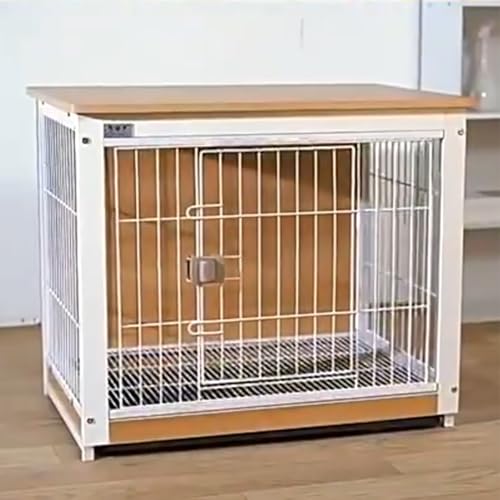 Hundebox-Möbel, Beistelltisch aus Holz, dekoratives, Robustes Hundehüttenmöbel für kleine und mittelgroße Hunde(Wood,Small) von Labasuan