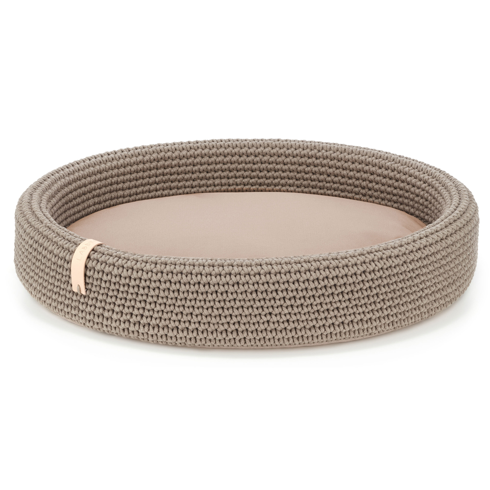 Labbvenn Hundebett Lukko light brown, Außenmaße: ca. 70 x 60 cm von Labbvenn