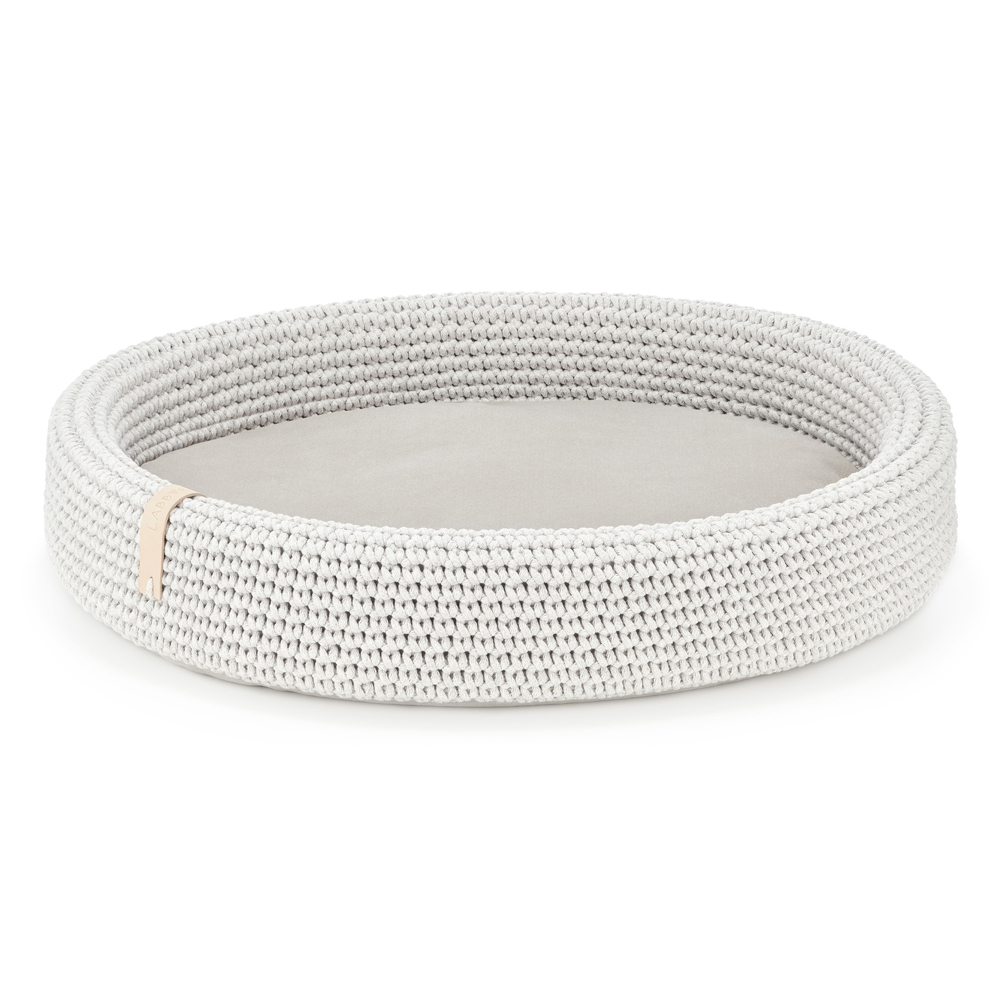 Labbvenn Hundebett Lukko light grey, Außenmaße: ca. 70 x 60 cm von Labbvenn