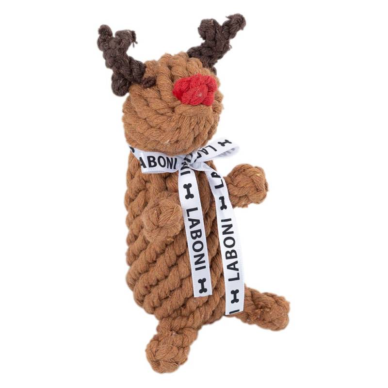 Laboni Hundespielzeug Rudi Rentier braun, Maße: ca. 20 cm von Laboni