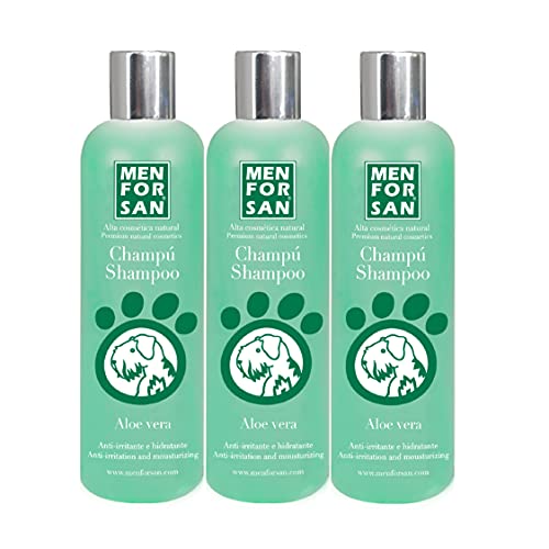 MENFORSAN Aloe Vera Shampoo für Hunde 300ml | Packung mit 3 Einheiten MENFORSAN Aloe Vera Shampoo für Hunde 300ml | Packung mit 3 Einheiten von Menforsan