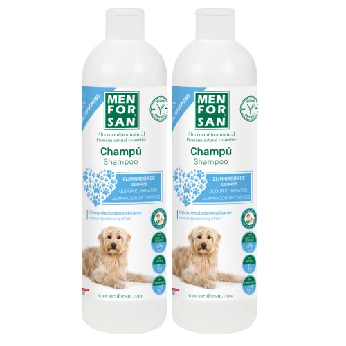 MENFORSAN Geruchsvernichter Hundeshampoo Talkum 1L 2er Pack, Blau MENFORSAN Geruchsvernichter Hundeshampoo Talkum 1L 2er Pack, Blau von Menforsan