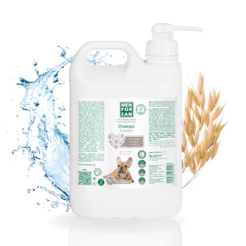 MENFORSAN Hundeshampoo mit Haferflocken | Weichmachende und beruhigende Wirkung | Für empfindliche und empfindliche Haut | 100% natürlicher Hafer | Milder Duft | 5L MENFORSAN Hundeshampoo mit Haferflocken | Weichmachende und beruhigende Wirkung | Für empfindliche und empfindliche Haut | 100% natürlicher Hafer | Milder Duft | 5L von Menforsan