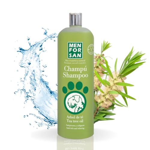 MENFORSAN Hundeshampoo mit Teebaum 1L, Shampoo gegen Juckreiz von Menforsan
