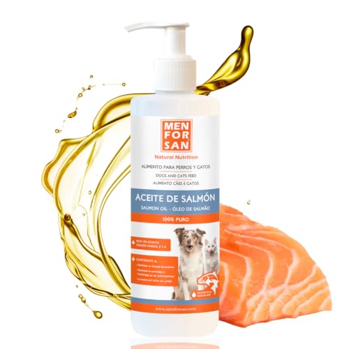 MENFORSAN Lachsöl für Hunde und Katzen | Optimiert das Immunsystem | Stärkt Gelenke und Knochen | Reduziert Hautprobleme | 500ml MENFORSAN Lachsöl für Hunde und Katzen | Optimiert das Immunsystem | Stärkt Gelenke und Knochen | Reduziert Hautprobleme | 500ml von Menforsan
