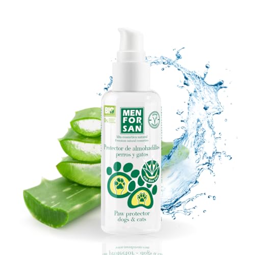 MENFORSAN Pad Protector Gel für Hunde und Katzen 60ml, mit 100% natürlicher Aloe Vera aus kontrolliert biologischem Anbau, spendet Feuchtigkeit, beruhigt und repariert von Menforsan