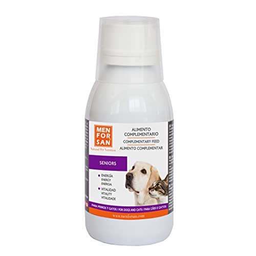 Menforsan flüssiges Nahrungsergänzungsmittel für ältere Hunde und Katzen 120 ml von Menforsan