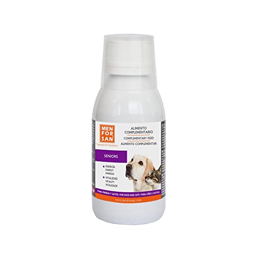 Menforsan flüssiges Nahrungsergänzungsmittel für ältere Hunde und Katzen 120 ml von Menforsan