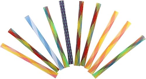 Labriciyon Lustiges Katzenspielzeug, interaktives Katzenspielzeug für den Innenbereich, flexible Spiralfeder, bunte Kunststoffspule für Kätzchen zum Schwaten, Beißen, Jagen, Tierspielzeug, von Labriciyon