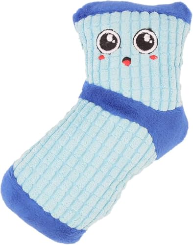 Labriciyon Lustiges Kauspielzeug für kleine und mittelgroße Hunde, quietschendes Hundespielzeug, Plüsch, gut für Zahngesundheit, Quietschspielzeug, Blau, 1 Stück Labriciyon Lustiges Kauspielzeug für kleine und mittelgroße Hunde, quietschendes Hundespielzeug, Plüsch, gut für Zahngesundheit, Quietschspielzeug, Blau, 1 Stück von Labriciyon