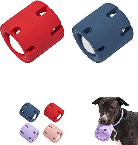 Labstandard TPR Tennis Cup Pet Hund Spielzeug Interaktives Kauspielzeug für Hunde Lernspielzeug für Kleine und Mittelgroße Hundewelpen Zahnpflege Ungiftiges Naturkautschuk Spielzeug (Rot+Blau) von Labstandard