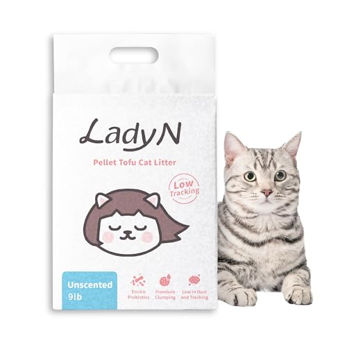 Lady N Pellet Tofu Katzenstreu, stark klumpend, ultra saugfähig, staubfrei, geringe Verfolgung, umweltfreundlich und Aktivkohle zur Geruchskontrolle, 4,1 kg Lady N Pellet Tofu Katzenstreu, stark klumpend, ultra saugfähig, staubfrei, geringe Verfolgung, umweltfreundlich und Aktivkohle zur Geruchskontrolle, 4,1 kg von Lady N