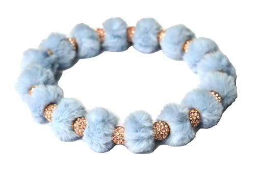 Luxuriöse Perlenkette für Hunde in Blau: Teddy Plüsch Halskette mit Glitzerperlen Luxuriöse Perlenkette für Hunde in Blau: Teddy Plüsch Halskette mit Glitzerperlen von Ladyville