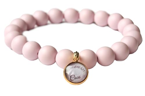 Personalisierbare Perlenkette für Hunde mit Anhänger: Namenskette Hundekette Personalisierbare Perlenkette für Hunde mit Anhänger: Namenskette Hundekette von Ladyville