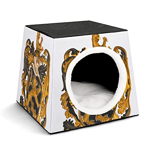 Personalisiertes Katzenhaus Katzenbett Bedruckte Katzenwürfel Katzenhöhle für Kleintiere mit Abnehmbarem Matte Konstellation, Muster von LafalPer