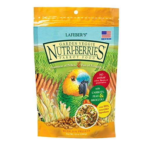 LAFEBER'S Garden Veggie Nutri-Berries Vogelfutter, hergestellt mit Nicht-gentechnischen und menschlichen Inhaltsstoffen, für Papageien, 284 ml von Lafeber