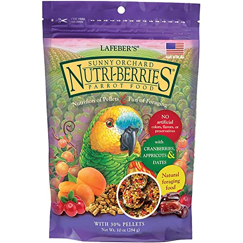 LAFEBER'S Sunny Orchard Nutri-Berries Vogelfutter, hergestellt mit Nicht-gentechnischen und menschlichen Inhaltsstoffen, für Papageien, 284 ml von Lafeber