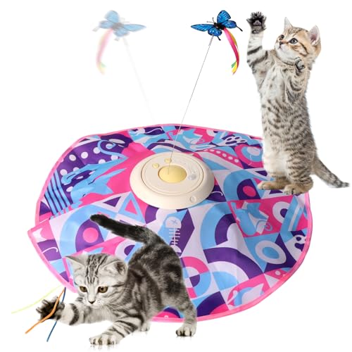 Lafisun Katzenspielzeug Selbstbeschäftigung, 3 Modi Aufladbar Interaktives Katzenspielzeug, Elektrisch Schmetterling Katzen Spielzeug, Feder-Kätzchen-Spielzeug Lafisun Katzenspielzeug Selbstbeschäftigung, 3 Modi Aufladbar Interaktives Katzenspielzeug, Elektrisch Schmetterling Katzen Spielzeug, Feder-Kätzchen-Spielzeug von Lafisun