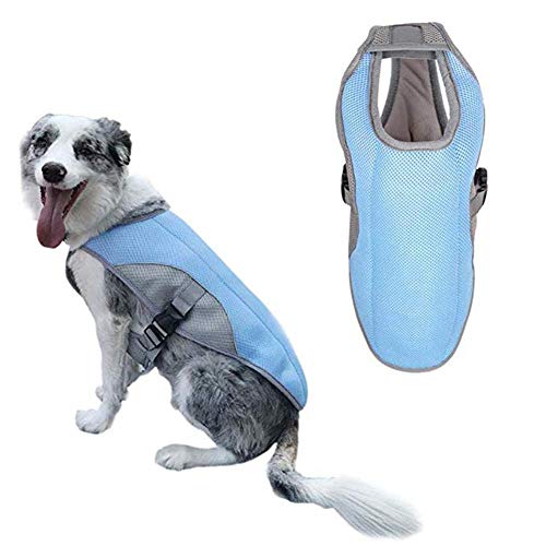 LahAd Ruffwear Kühlweste Hundekleidung Kühlende Hundeweste Coole Westen für Hunde Kühlweste Hund Hundekühlwesten Coole Mäntel für Hunde Hund Coole Weste Blue,32 von LahAd