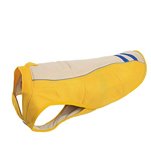 LahAd Hunde Kühlweste Ruffwear Kühlweste Kühlweste Hund Kühlweste für Hunde Medium Hund kalte Weste Kühlweste Hunde Coole Club Eisweste für Hunde Yellow,52 von LahAd