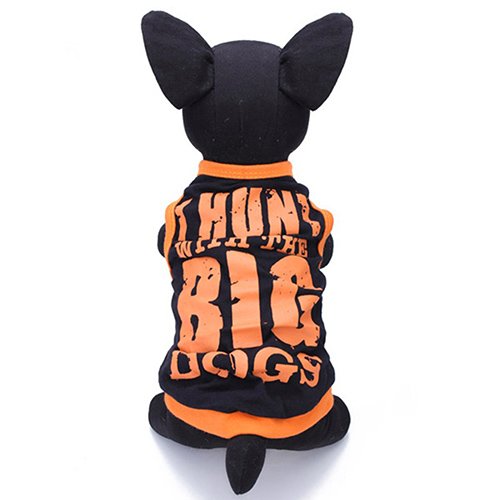 Lai-LYQ Haustierkleidung, Hundekuschelige Sommerweste Kleidung Sport Style Big Letters T-Shirt Tops Bekleidung Für Welpen, Kleine Hunde, Katzen XS von Lai-LYQ