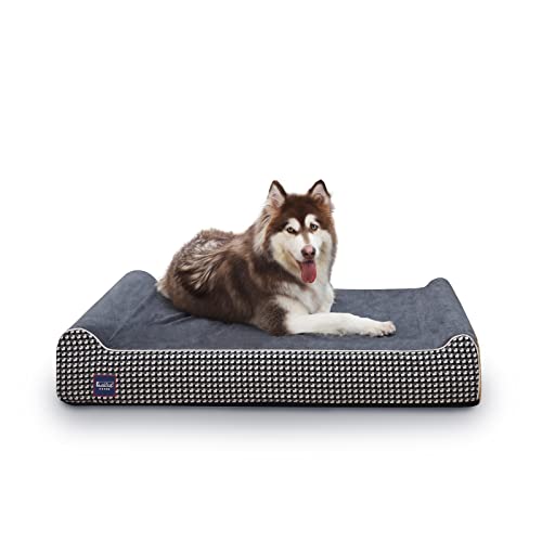 Laifug Orthopedic Memory Foam Extra Large Dog Bed with Pillow and Durable Water Proof Liner & Removable Washable Cover & Smart Design von Laifug