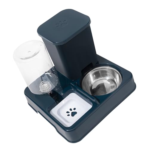 2-in-1 Futterspender für Hunde, transparenter Wasserspender und Futterspender für Haustiere, automatische Bewässerung, großes Fassungsvermögen, Futterzubehör 2-in-1 Futterspender für Hunde, transparenter Wasserspender und Futterspender für Haustiere, automatische Bewässerung, großes Fassungsvermögen, Futterzubehör von Laikoutd