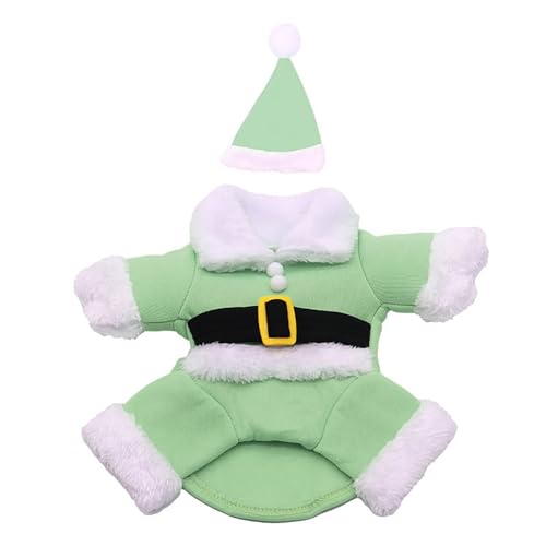 Hundekostüm Mit Weihnachtsmut Für Weihnachtsverkessten Festival Thema Party Kostüm Jumpsuit Set Katzen Hunde Cosplay Outfit Kleine Rassen Hundekleidung von Laikoutd