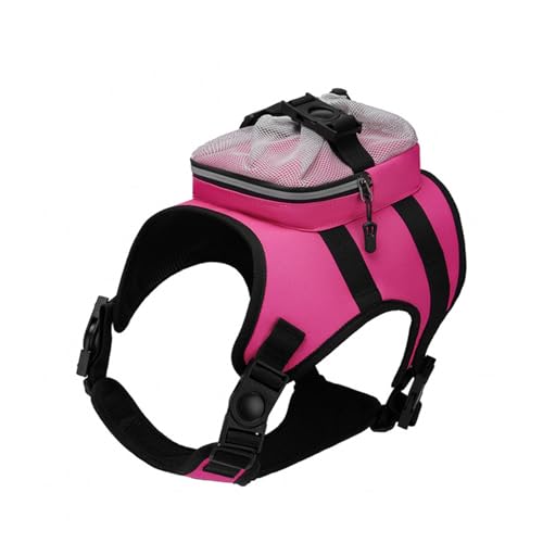 Laikoutd Hundegeschirr Rucksack Weste Verstellbare Trainingsweste Haustier Starkes Training Gehen Schwimmen Wandern Rucksack von Laikoutd