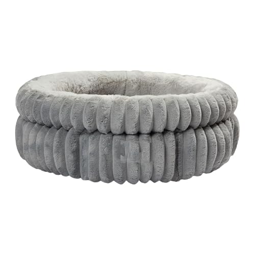 Laikoutd Waschbares Katzenbett, rund, für kleine Hunde, Plüsch-Ruhebett mit rutschfester Unterseite, leicht zu waschen, abnehmbares Kissen Laikoutd Waschbares Katzenbett, rund, für kleine Hunde, Plüsch-Ruhebett mit rutschfester Unterseite, leicht zu waschen, abnehmbares Kissen von Laikoutd