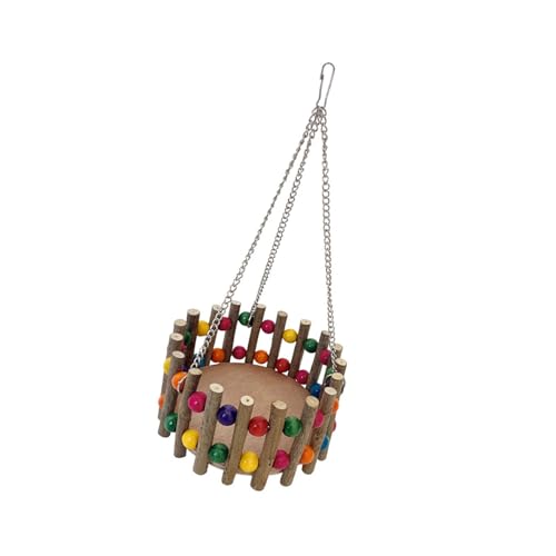 Mehrzweck-Vogelschaukel, Spielplätze, Holzplattform, Metallrahmen, Unterschlupf, Hängematte für Flieger, körperliche Stimulation, Kauen Mehrzweck-Vogelschaukel, Spielplätze, Holzplattform, Metallrahmen, Unterschlupf, Hängematte für Flieger, körperliche Stimulation, Kauen von Laikoutd