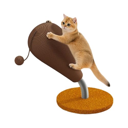 Für Katzen | Sisal Kratzbrett - Möbelschoner Mit Hängendem Ball Spielzeug Für Wohnung Haus Wohnzimmer Spielbereich Verhaltenstraining von Lainiaoly
