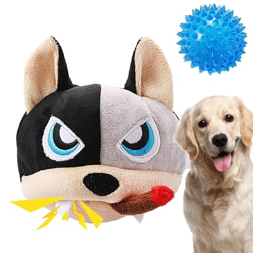 Lainiaoly Hundespielzeug - Plüschtier Quietschspielzeug, Plüschtier Hund Plüsch Kauspielzeug, Inklusive Tennisball, Stachelball, Weiche Langlebige Für Welpen Und Kleine Hunde von Lainiaoly