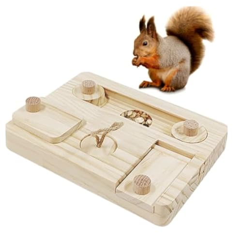 Lainiaoly Kaninchen Futtersuche Spielzeug, Meerschweinchen -Snack -Tablett, Bildungshell -Leckereien Puzzle Snuffle Spiel, Kleines Tier Spielzeug Für Käfig, Spielstall, Haus von Lainiaoly