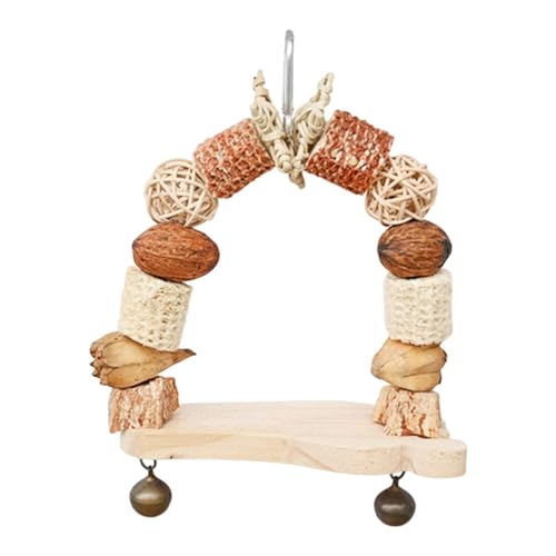 Papageienkäfig-Schaukelspielzeug | Vogelkäfigzubehör,Schaukeln, Spielzeug für Käfige, Holzklötze, Kauspielzeug zum Aufhängen, Papageienspielzeug für Sittiche, Wellensittiche, klein und mittelgroß Papageienkäfig-Schaukelspielzeug | Vogelkäfigzubehör,Schaukeln, Spielzeug für Käfige, Holzklötze, Kauspielzeug zum Aufhängen, Papageienspielzeug für Sittiche, Wellensittiche, klein und mittelgroß von Lainiaoly
