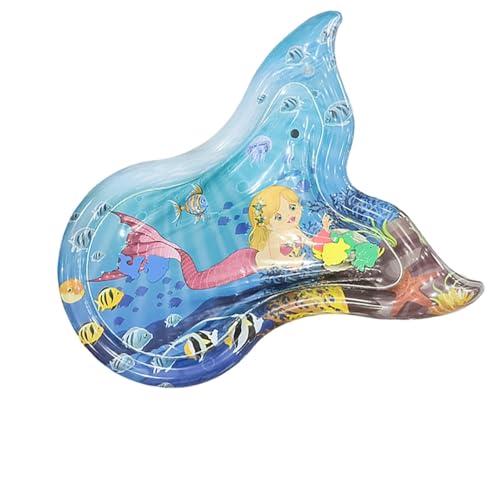 Wasserspielmatte für Katzen, sensorische Wassermatte, Interaktiver aufblasbarer Kinder Meeresmusterpolster, Hundesensor Matte Multifunktional Spaß für verbesserte motorische Fähigkeiten und kognitive Wasserspielmatte für Katzen, sensorische Wassermatte, Interaktiver aufblasbarer Kinder Meeresmusterpolster, Hundesensor Matte Multifunktional Spaß für verbesserte motorische Fähigkeiten und kognitive von Lainiaoly