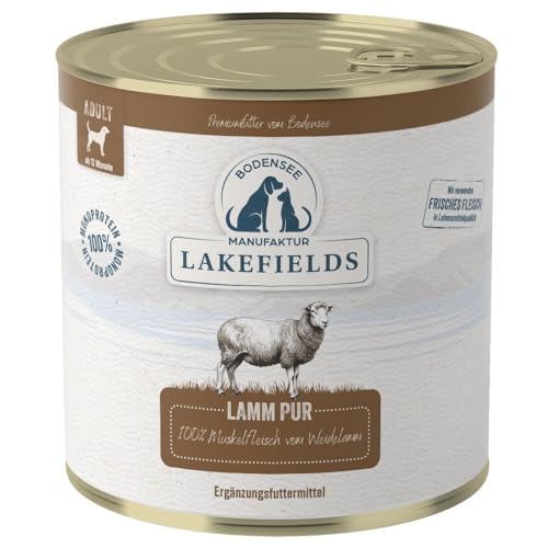 LAKEFIELDS MANUFAKTUR Ergänzungsfutter Lamm PUR für Hunde, Größe:12 x 800 g LAKEFIELDS MANUFAKTUR Ergänzungsfutter Lamm PUR für Hunde, Größe:12 x 800 g von Lakefields
