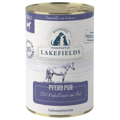 LAKEFIELDS MANUFAKTUR Ergänzungsfutter Pferd PUR für Hunde, Größe:12 x 400 g LAKEFIELDS MANUFAKTUR Ergänzungsfutter Pferd PUR für Hunde, Größe:12 x 400 g von Lakefields