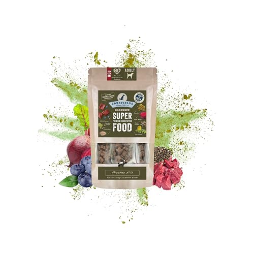 Lakefields - Superfood Sticks - Hunde Leckerlis vom Wild, Hundesnack mit 60% Wildfleisch, getreidefreie & gesunde Leckerlies, ideal als Trainingsleckerli, schonend gebacken, 1 x 130g von Lakefields