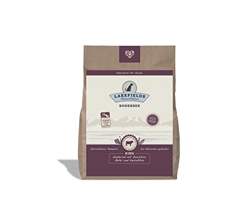 Lakefields - Premium Hundefutter trocken, Rind 68%, getreidefreies Trockenfutter für ausgewachsene Hunde, Alleinfutter mit Rindfleisch & Kartoffeln, schonend ausgebacken, 1 x 2,5kg von Lakefields