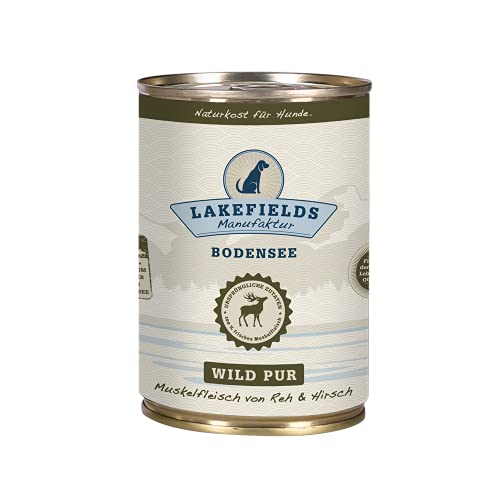 Lakefields MANUFAKTUR Ergänzungsfutter Wild PUR für Hunde, Größe:12 x 400 g von Lakefields