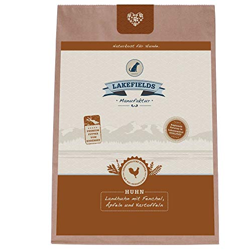 Lakefields Premium Trockenfleisch Menü Landhuhn mit Fenchel, Äpfeln und Kartoffeln, Größe:3 x 1 Kg Lakefields Premium Trockenfleisch Menü Landhuhn mit Fenchel, Äpfeln und Kartoffeln, Größe:3 x 1 Kg von Lakefields