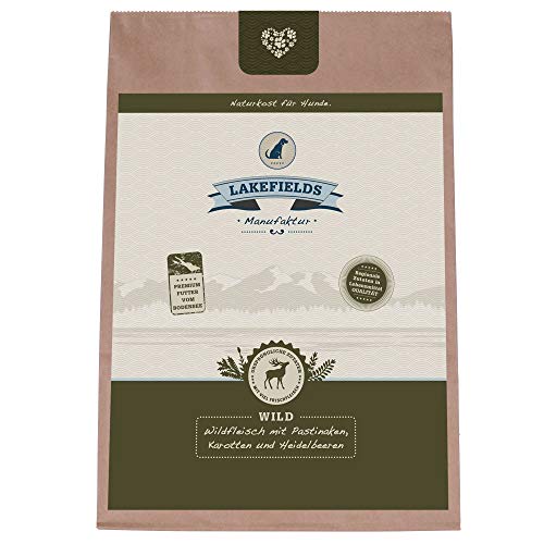 Lakefields Trockenfleisch-Menü Wild - für ausgewachsene Hunde - (4 x 2,5kg) von Lakefields