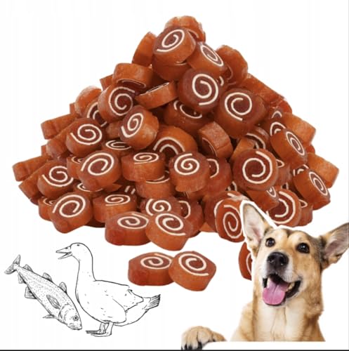 LalaZoo Hunde Snack Sushi mit Ente Fisch 500g Weiche Hundesnacks Trainingssnacks Proteinreich Getreidefrei Ohne Zusatzstoffe Natürliche Belohnung für Kleine Hunde LalaZoo Hunde Snack Sushi mit Ente Fisch 500g Weiche Hundesnacks Trainingssnacks Proteinreich Getreidefrei Ohne Zusatzstoffe Natürliche Belohnung für Kleine Hunde von Lalazoo