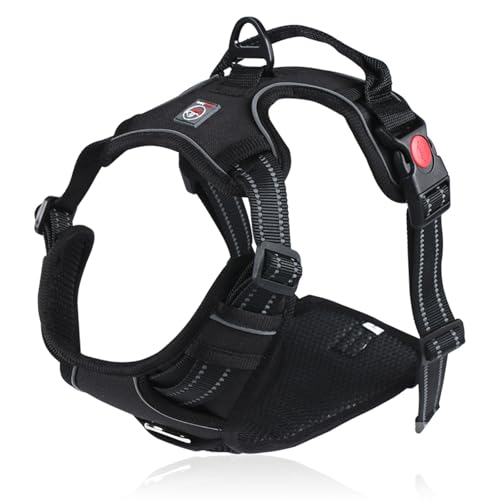 Lalazoo Hundegeschirr AntiZug Typ Guard Elite XS Schwarz Verstellbares Hundegeschirr für kleine Hunde Reflektierend Wasserdicht Atmungsaktiv & Bequem Sicherheitsgeschirr mit Griff und stabilem DRing Lalazoo Hundegeschirr AntiZug Typ Guard Elite XS Schwarz Verstellbares Hundegeschirr für kleine Hunde Reflektierend Wasserdicht Atmungsaktiv & Bequem Sicherheitsgeschirr mit Griff und stabilem DRing von Lalazoo